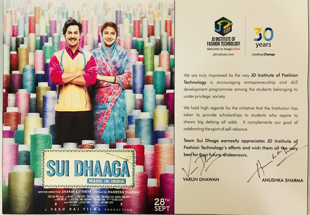 Team Sui Dhaga earnestly appreciates JD Institute  - Sui Dhaga 5 - Team Sui Dhaga earnestly appreciates JD Institute