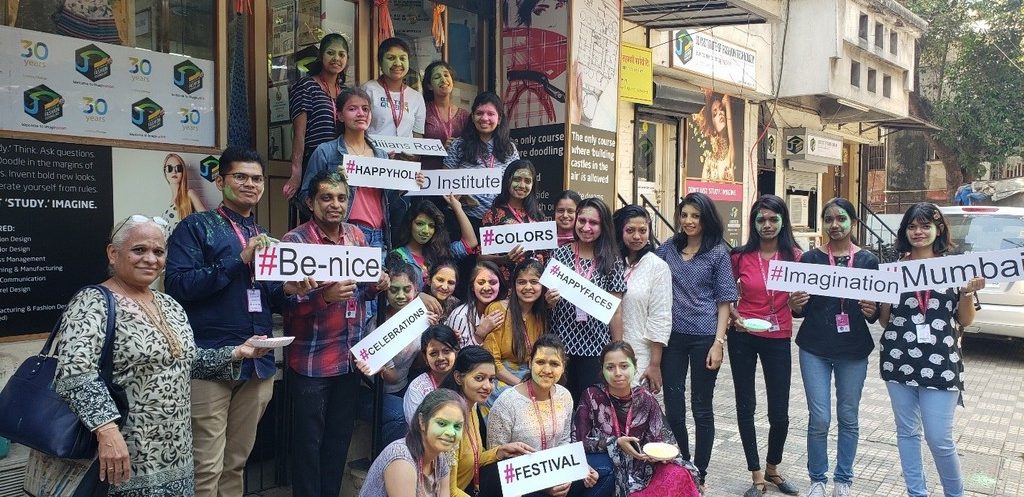 Holi Celebrations 2019 holi celebrations 2019 - Holi Celbration 1 e1554116956578 - Holi Celebrations 2019 – JD Institute of Fashion Technology, Mumbai